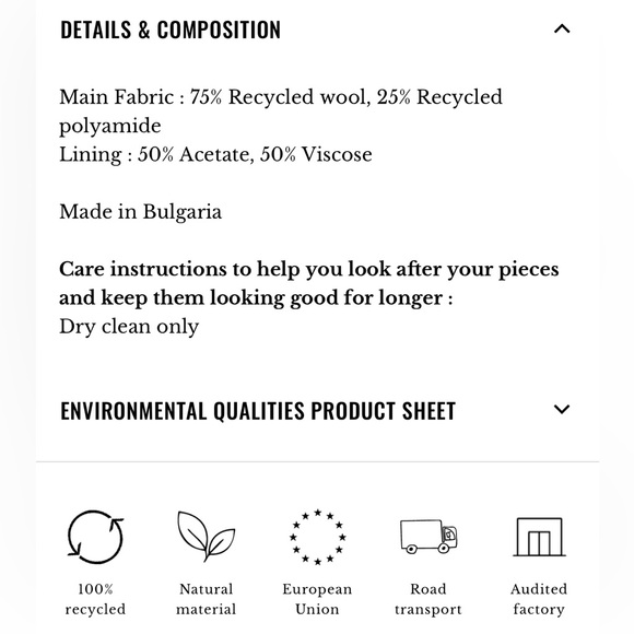 NWT Sezane Armando Coat - Picture 7 of 9